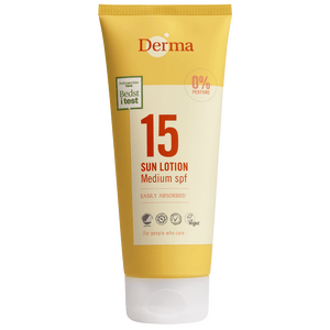 Derma Sollotion SPF15 - 200 ml. Vandfast solcreme