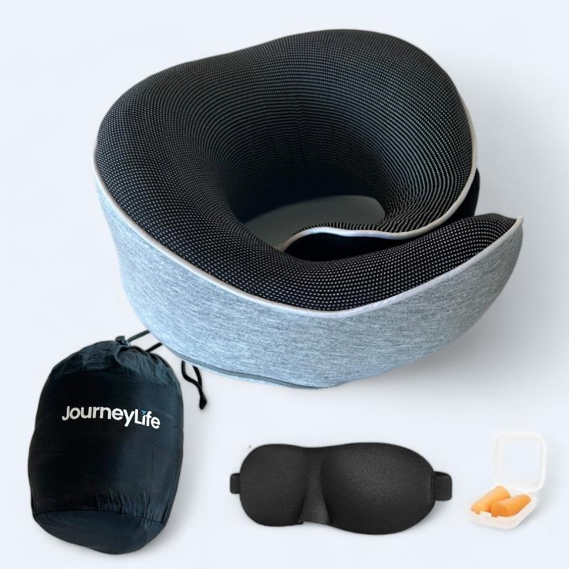 Rejse Nakkepude Med Velcro Luk   Grå fra Journeylife