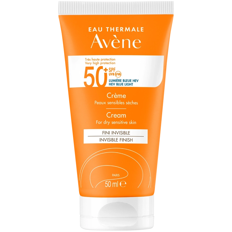Avene Solcreme SPF 50+ - 50 Ml til Tør og Sensitiv Hud