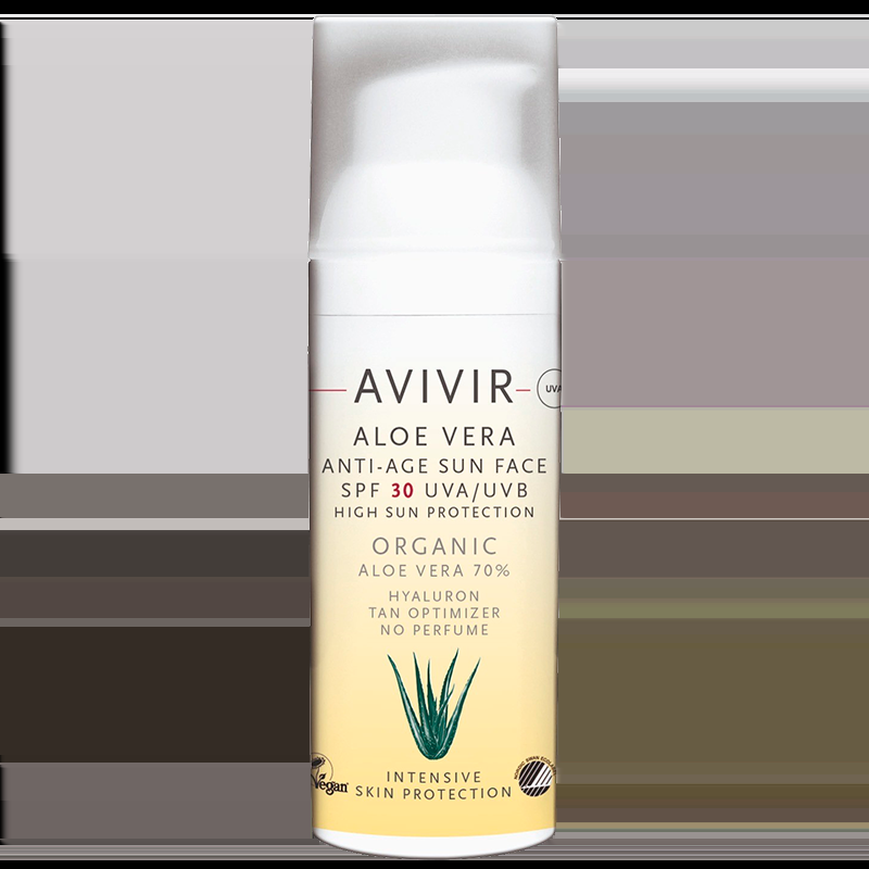Aloe Vera Anti-Age Solcreme til Ansigt SPF 30 (50 ml)