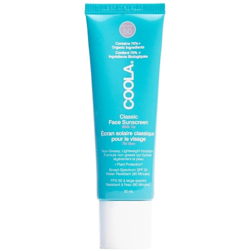 Coola Classic Ansigtssolcreme med Hvid Te SPF 50 - 50 ml