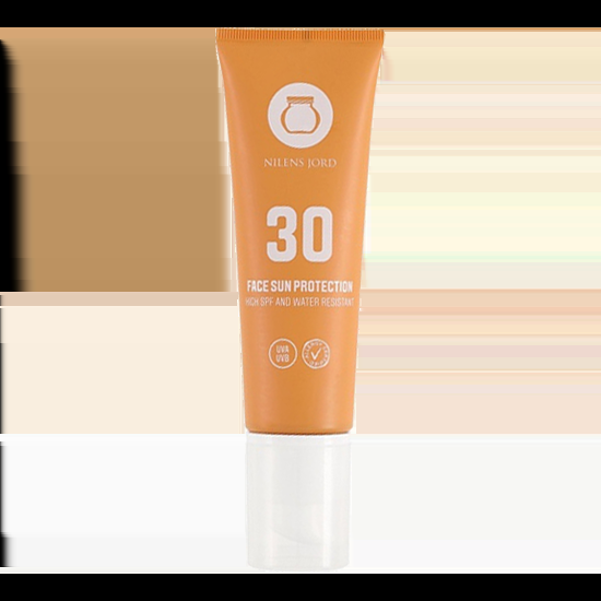 Vandfast Ansigtssolcreme SPF30 fra Nilens Jord - 50 ml