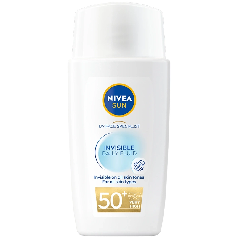 Nivea Invisible Fluid Solcreme SPF 50+ - 40 Ml