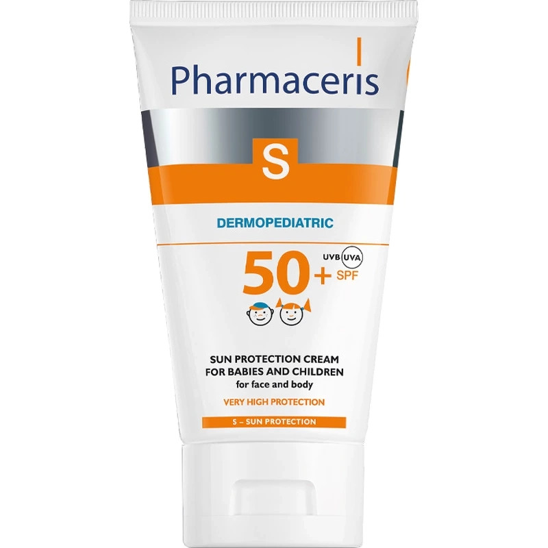 S Dermopediatric Sun Protection Cream Face & Body Spf 50+   125 Ml fra Pharmaceris