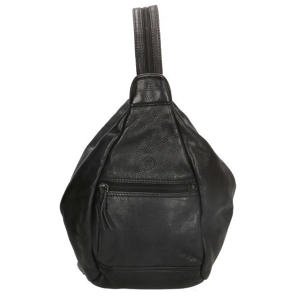 Paint Rock Rygsæk i Sort Kalvelæder - Stil og Funktionalitet