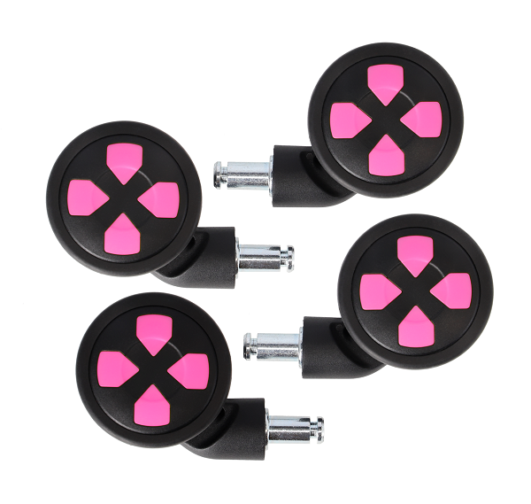 Ip1 Click & Roll 4 Hjul Sæt Flora Pink fra Impackt