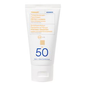 Yoghurt Tinted Solcreme til Ansigt SPF50 - 50 Ml. fra Korres