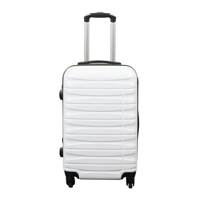 Kabinekuffert   Hardcase   Hvid Håndbagage Kuffert Tilbud fra Borg Living