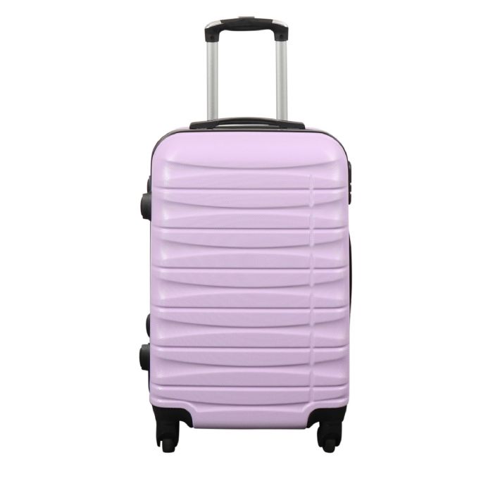 Kabinekuffert   Hardcase   Lys Lilla Håndbagage Kuffert Tilbud fra Borg Living