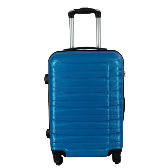 Kabinekuffert   Hardcase   Blå Håndbagage Kuffert Tilbud fra Borg Living