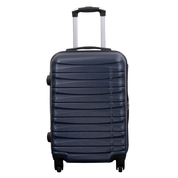 Kabinekuffert   Hardcase   Mørkeblå Håndbagage Kuffert Tilbud fra Borg Living
