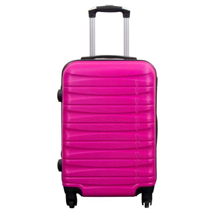 Kabinekuffert   Hardcase   Pink Håndbagage Kuffert Tilbud fra Borg Living