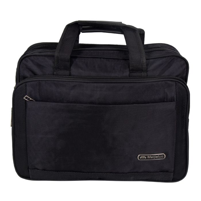 Computertaske   Sort I Slidstærkt Nylon   Passer Til 15" Laptop fra Borg Living