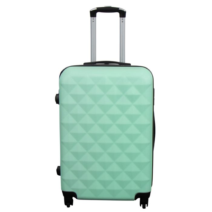 Kuffert Tilbud   Hardcase   Str. Medium   Diamant Turkis   Smart Rejsekuffert fra Borg Living