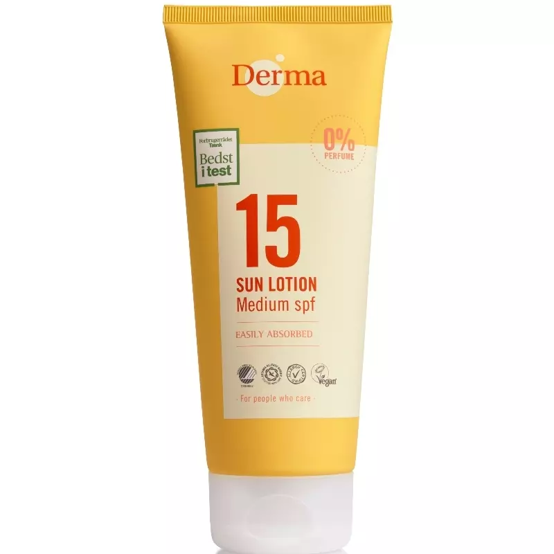Sun Lotion Spf 15   200 Ml fra Derma