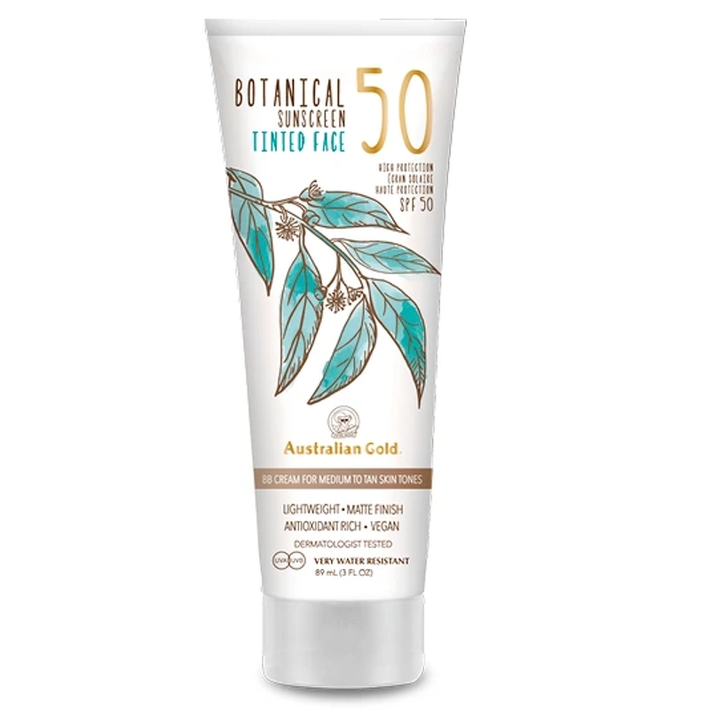 Botanical  Tinted Face Medium Tan Spf 50   88 Ml fra Australian Gold
