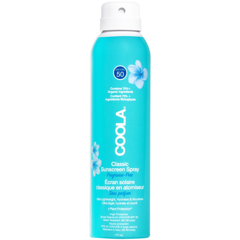 Classic Body Spray Spf 50 Fragrance Free 177 Ml fra Coola